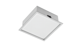 Macbright LED Downlight Vierkant IP40  - 19W 2000Lm - 210MM - Silver  - 3000K 830  Warm Wit | Zaagmaat 190MM -  Staal RAL9006 Macbright LED Downlight Vierkant IP40  - 19W 2000Lm - 210MM - Silver  - 3000K 830  Warm Wit | Zaagmaat 190MM -  Staal RAL9006