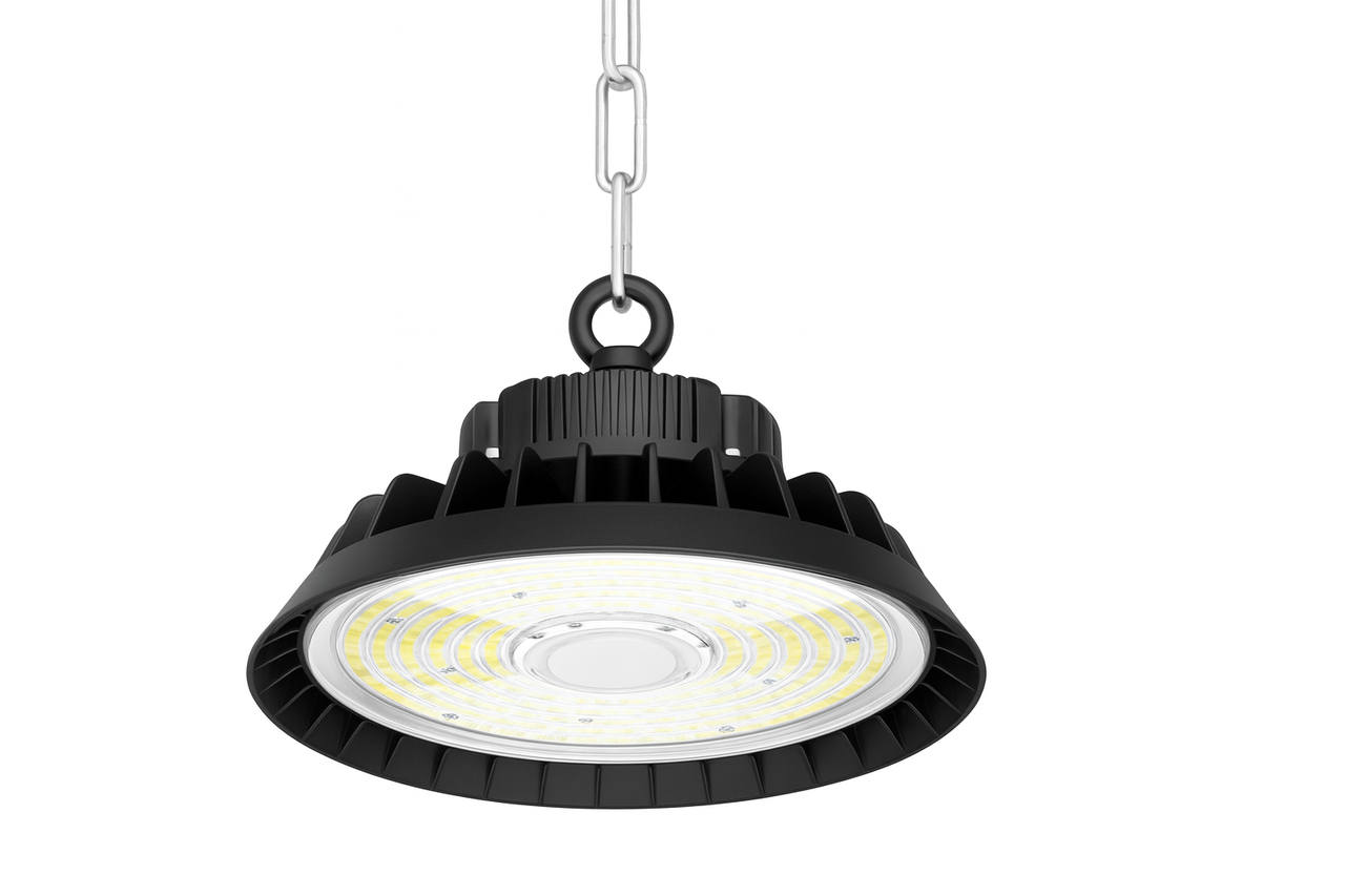 LCB LED Europe  LED UFO Highbay IP65 - 100W 19.000lm - Lichtkleur Optioneel | 120 Graden Stralingshoek - 1-10V Dimbaar