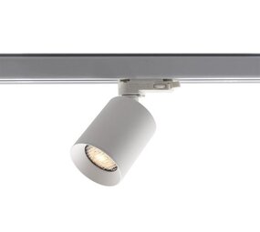 LCB LED Europe  LED 3F Railspot 130MM - Wit Megano Mini - GU10 Fitting |  70MM breed  - Incl. Honinggraat - 3-Phase Universeel  230V