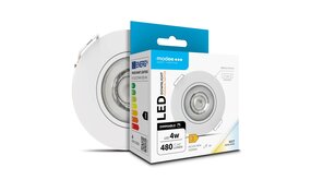 Modee Lighting LED inbouwspot - Wit - 4W - 3CCT - 3000K/4000K/6500K - 480lm - IP44 - 80mm - Kantelbaar - Dimbaar | Zaagmaat 68mm Modee Lighting LED inbouwspot - Wit - 4W - 3CCT - 3000K/4000K/6500K - 480lm - IP44 - 80mm - Kantelbaar - Dimbaar | Zaagmaat 68mm