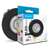 Modee Lighting LED inbouwspot - Zwart - 4W - 3CCT - 3000K/4000K/6500K - 480lm - IP44 - 80mm - Kantelbaar - Dimbaar | Zaagmaat 68mm Modee Lighting LED inbouwspot - Zwart - 4W - 3CCT - 3000K/4000K/6500K - 480lm - IP44 - 80mm - Kantelbaar - Dimbaar | Zaagmaat 68mm