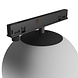 Spectrum voor de installateur LED Railsysteem NANO SHIFT - Globe - Zwart - 7W - 3000K Warm wit - 615lm - IP20 - 100x120mm | 48V Magnetische Railspot