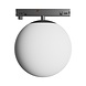 Spectrum voor de installateur LED Railsysteem NANO SHIFT - Globe - Zwart - 7W - 3000K Warm wit - 615lm - IP20 - 100x120mm | 48V Magnetische Railspot