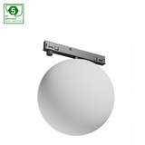 Spectrum voor de installateur LED Railsysteem NANO SHIFT - Globe - Zwart - 7W - 3000K Warm wit - 615lm - IP20 - 100x120mm | 48V Magnetische Railspot