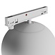 Spectrum voor de installateur LED Railsysteem NANO SHIFT - Globe - Wit - 7W - 3000K Warm wit - 615lm - IP20 - 100x120mm | 48V Magnetische Railspot
