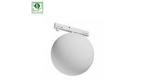 Spectrum voor de installateur: Betaalbare kwaliteit en veelzijdige LED-oplossingen LED Railsysteem NANO SHIFT - Globe - Wit - 7W - 3000K Warm wit - 615lm - IP20 - 100x120mm | 48V Magnetische Railspot
