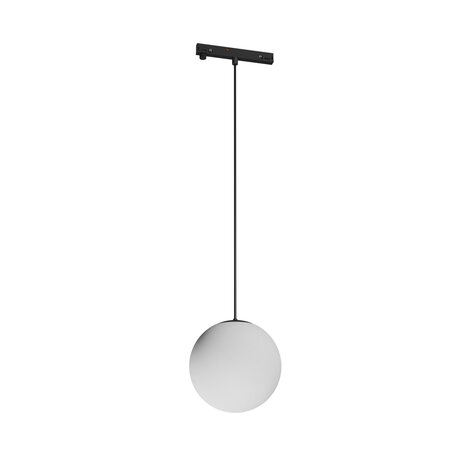 Spectrum voor de installateur: Betaalbare kwaliteit en veelzijdige LED-oplossingen LED Railsysteem NANO SHIFT - Globe P Hanglamp - Zwart - 7W - 3000K Warm wit - 615lm - IP20 - 100x1000mm | 48V Magnetische Railspot