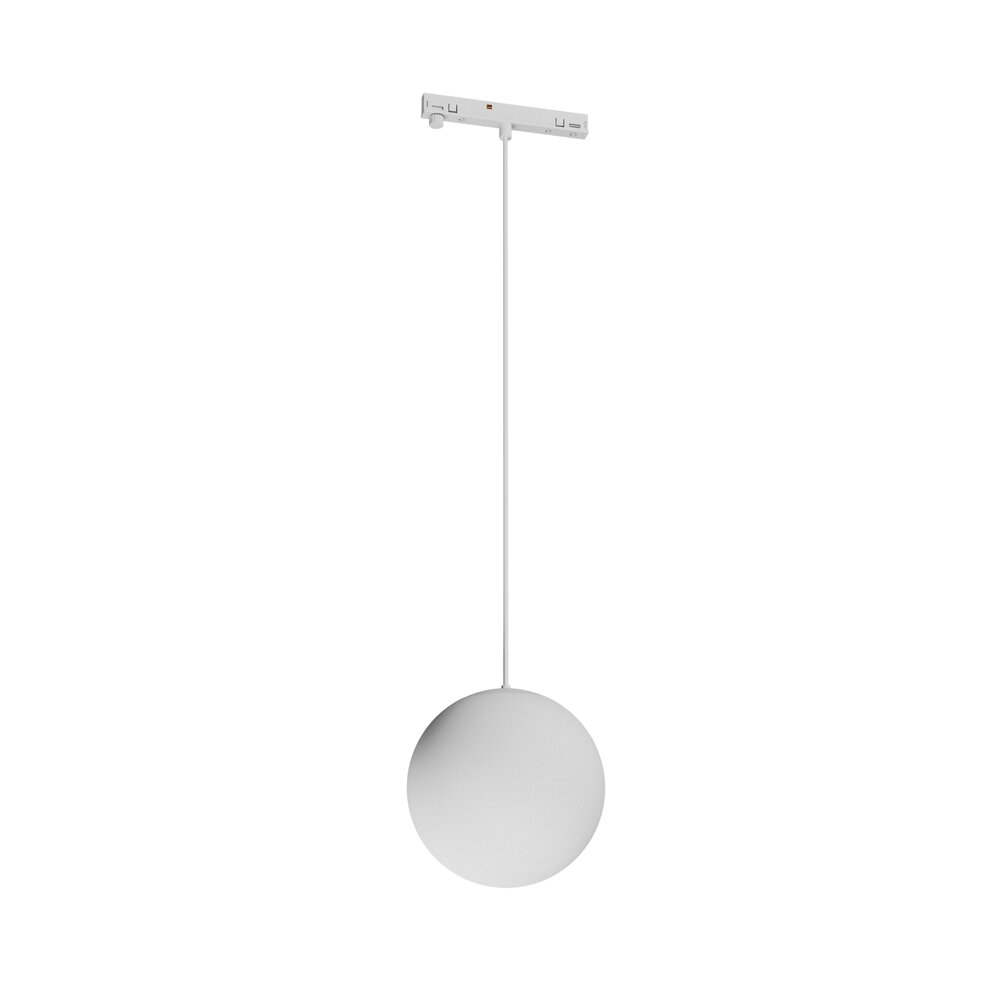 Spectrum voor de installateur: Betaalbare kwaliteit en veelzijdige LED-oplossingen LED Railsysteem NANO SHIFT - Globe P Hanglamp - Wit - 7W - 3000K Warm wit - 615lm - IP20 - 100x1000mm | 48V Magnetische Railspot