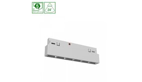 Spectrum LED Railsysteem NANO SHIFT - Grid Xs Linear - Wit - 6W - 3000K Warm Wit - 500lm - IP20 - 100x12x30mm | 48V Magnetische Railspot Spectrum LED Railsysteem NANO SHIFT - Grid Xs Linear - Wit - 6W - 3000K Warm Wit - 500lm - IP20 - 100x12x30mm | 48V Magnetische Railspot