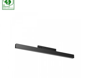 Spectrum voor de installateur LED Railsysteem NANO SHIFT - Line S Linear - Zwart - 10W - 3000K Warm Wit - 955lm - IP20 - 300x12x30mm | 48V Magnetische Railspot