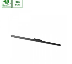 Spectrum voor de installateur LED Railsysteem NANO SHIFT - Line M Linear - Zwart - 20W - 3000K Warm Wit - 2085lm - IP20 - 600x12x30mm | 48V Magnetische Railspot