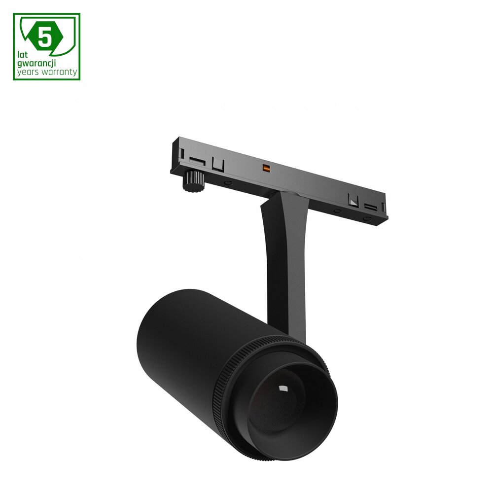 Spectrum LED Railsysteem NANO SHIFT - Spot Zoom - Zwart - 7W - 3000K Warm Wit - 615lm - IP20 - 40x80x145mm | 48V magnetische Railspot Spectrum LED Railsysteem NANO SHIFT - Spot Zoom - Zwart - 7W - 3000K Warm Wit - 615lm - IP20 - 40x80x145mm | 48V magnetische Railspot