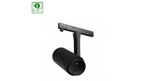 Spectrum voor de installateur: Betaalbare kwaliteit en veelzijdige LED-oplossingen LED Railsysteem NANO SHIFT - Spot Zoom - Zwart - 7W - 3000K Warm Wit - 615lm - IP20 - 40x80x145mm | 48V magnetische Railspot