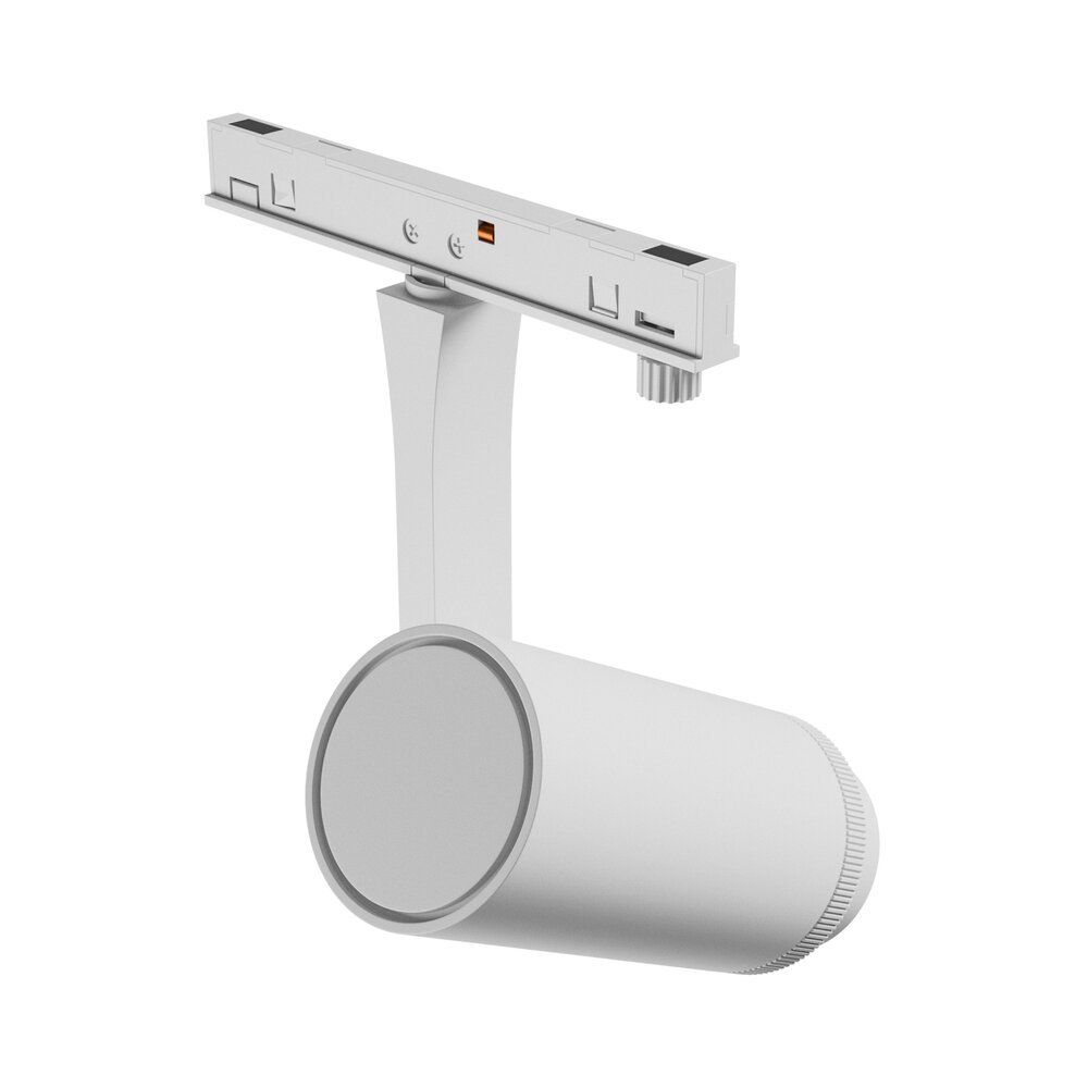 Spectrum voor de installateur LED Railsysteem NANO SHIFT - Spot Zoom - Wit - 7W - 3000K Warm Wit - 615lm - IP20 - 40x80x145mm | 48V Magnetische Railspot