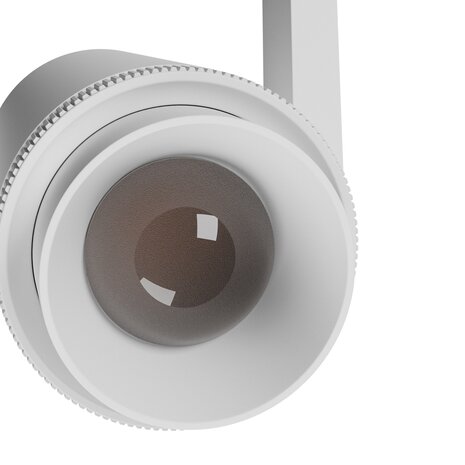 Spectrum voor de installateur LED Railsysteem NANO SHIFT - Spot Zoom - Wit - 7W - 3000K Warm Wit - 615lm - IP20 - 40x80x145mm | 48V Magnetische Railspot