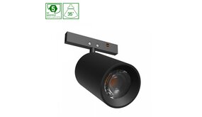 Spectrum voor de installateur LED Railsysteem NANO SHIFT - SPOT - Zwart - 5W - 3000K Warm Wit - 390lm - IP20 - 35x55x81mm | 48V Magnetische Railspot