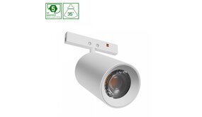 Spectrum voor de installateur LED Railsysteem NANO SHIFT - SPOT - Wit- 5W - 3000K Warm Wit - 390lm - IP20 - 35x55x81mm | 48V Magnetische Railspot