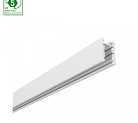 Spectrum voor de installateur LED Railsysteem NANO SHIFT - Spanningsrail 1 meter - Wit | 48V Magnetische Spanningsrail