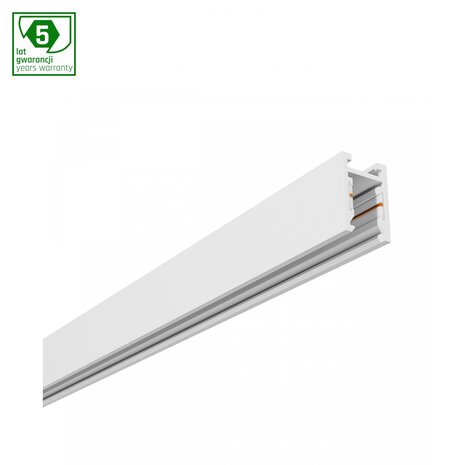 Spectrum voor de installateur: Betaalbare kwaliteit en veelzijdige LED-oplossingen LED Railsysteem NANO SHIFT - Spanningsrail 1 meter - Wit | 48V Magnetische Spanningsrail