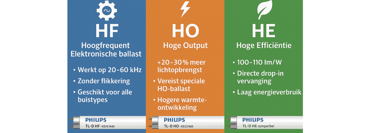 Alles wat je moet weten over TL-D-buizen: HF, HO en HE 