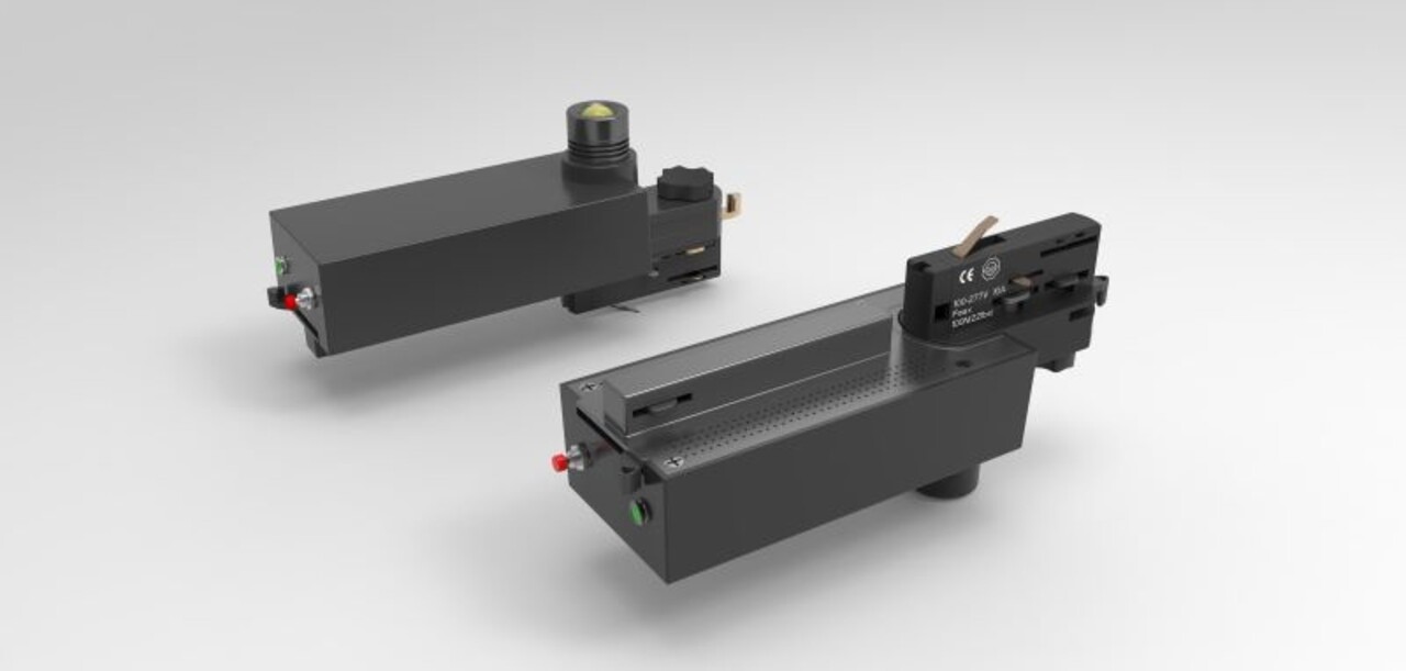 LCB LED Europe  LED Spanningsrail 3-Fase Noodarmatuur - Zwart - 3W - 5700K -