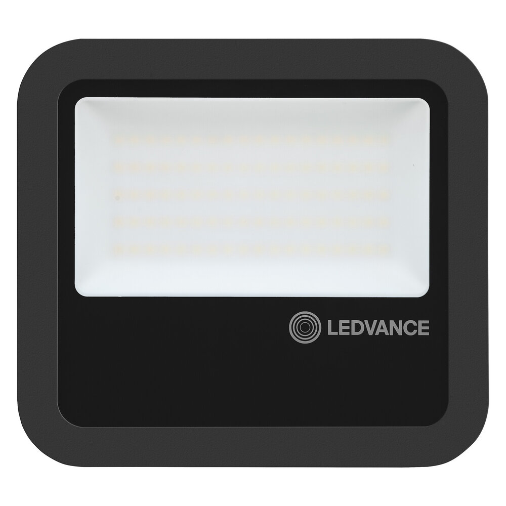 Ledvance Zakelijk: Professionele LED Verlichting & Armaturen | voor de installateur LED Breedstraler Zwart IP66 - 69- 53 W 10000- 8000Lm Multi Lumen Switch - 4000K 840 Koel Wit | Symmetrisch - Vervangt 250W