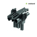 Wieland GST18i3 T-Splitter - T-Stuk 3-polig  |  1x Male 2x Female connector - Type 92.030.3153.1 Wieland GST18i3 T-Splitter - T-Stuk 3-polig  |  1x Male 2x Female connector - Type 92.030.3153.1