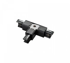 Spectrum voor de installateur 3-Fase Spanningsrail toebehoren | T stuk - T verbinding - Links + Links + Rechts  voeding Connector - 3 phase - Zwart