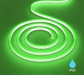 Braytron LED Strip - 100m - 230V AC - 6W 350lm p/m - Groen - Neon - IP65