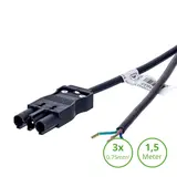 GST18i3 Male aansluitsnoer 150cm - 3 aderig - koppelbaar Wieland GST18/3 systeem