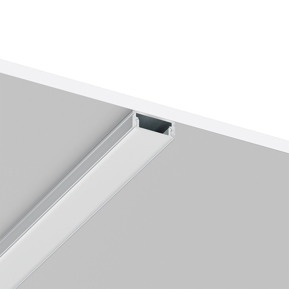 Braytron LED Strip Aluminium Profiel – Opbouwprofiel 2000×17×7mm Zilver