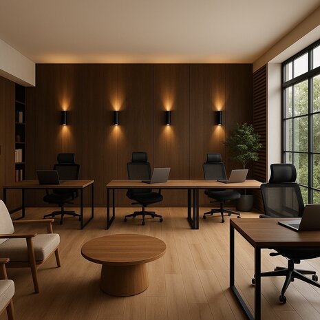 LED Wandlamp ROULO2  – IP20 – Zwart – Up & Down Light