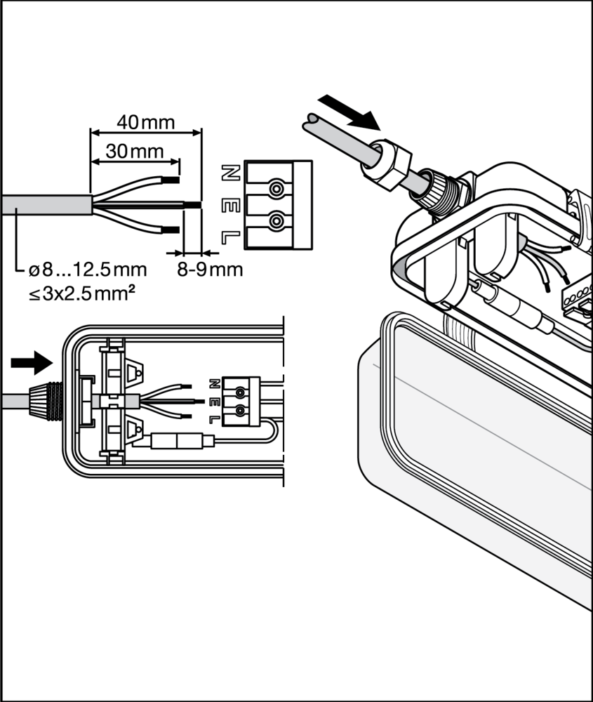Ledvance LED TL Buis Armatuur Montagebalk 150cm IP65 – Waterdicht | IK08 - G13 Fitting | 1-Lichts | Alleen voor LED Buis | Max 30W Ledvance LED TL Buis Armatuur Montagebalk 150cm IP65 – Waterdicht | IK08 - G13 Fitting | 1-Lichts | Alleen voor LED Buis | Max 30W