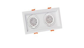 Spectrum voor de installateur: Betaalbare kwaliteit en veelzijdige LED-oplossingen Inbouwspot MDD Mini DUE dubbel wit kantelbaar met klemveren