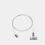 Leds-C4 LED Spanningsrail toebehoren - Zilver | 2 Meter Pendelset