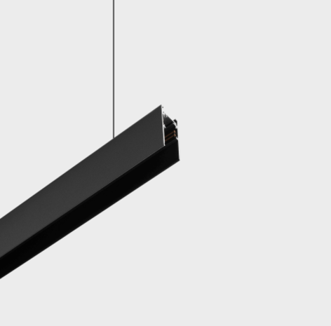 LED Spanningsrail - 3 Meter - Zwart - 53.7x26x3000mm | 48V Rail