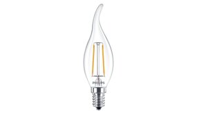 Philips LED Verlichting | Officieel distributeur LED Kaarslamp E14 2,3W Filament Helder Glas – CorePro