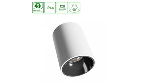 Spectrum voor de installateur: Betaalbare kwaliteit en veelzijdige LED-oplossingen ORBITO Surface 10W NW 230V 40° IP44 UGR<19 RA90 Ø75×100mm Wit Rond – 5 Jaar Garantie