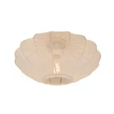 Lucide LED Plafondlamp Beige Crème - CORINA -  Ø 40 cm - 1-Lichts | 1xE27 Fitting - Japandi stijl