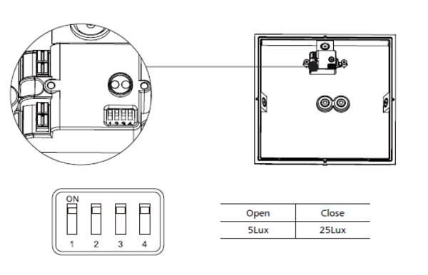 Artdelight LED Wandlamp Huisnummer verlichting IP65 - Vierkant Zwart 250mm – 6-12W 660-1320Lm - 3000/4000K | Multi Lumen en Color Switch – Daglichtsensor