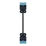 Wieland GST18i5 Koppelsnoer 2 Meter – Male + Female Connector |   DCA Patchkabel - 5x1.5 mm² – Pastelblauw Zwart - 92.257.3040.9