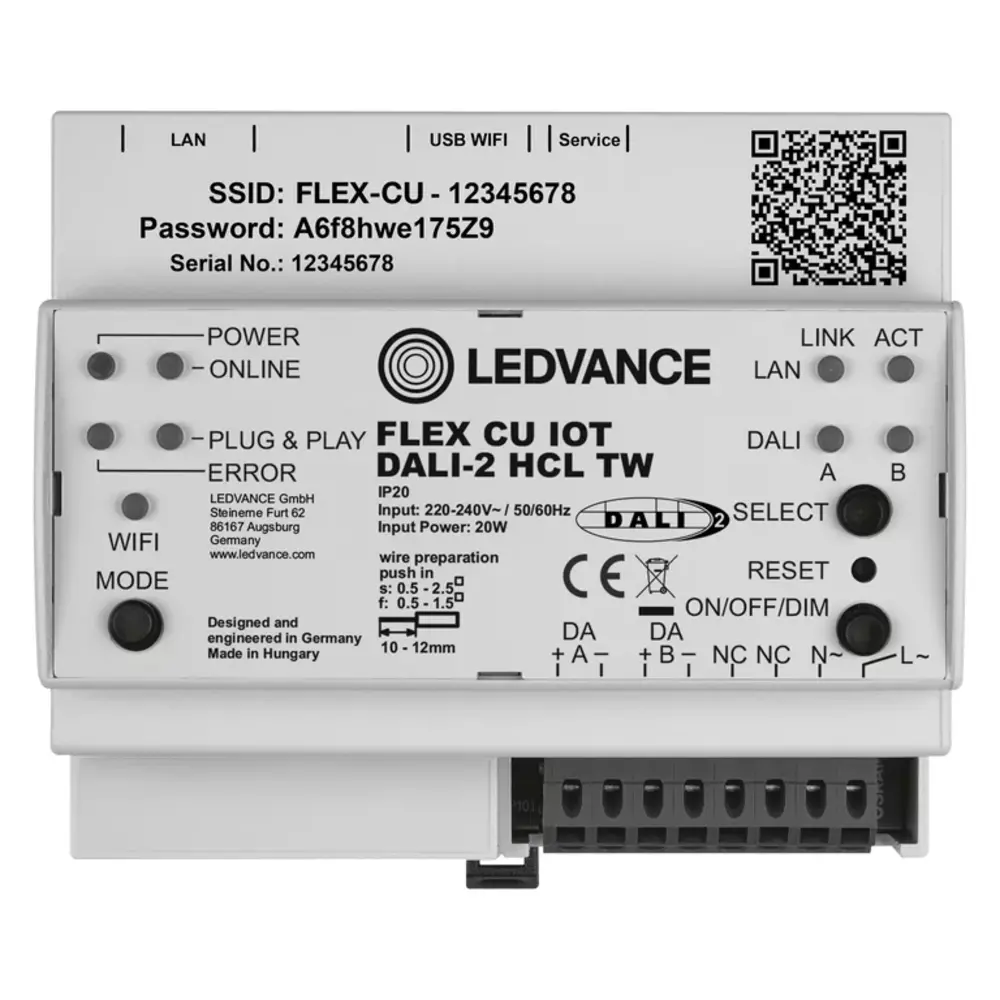 DALI-2 Gateway Flex Control Unit | Geschikt voor IoT HCL TW Tunable White DALI-2 Gateway Flex Control Unit | Geschikt voor IoT HCL TW Tunable White