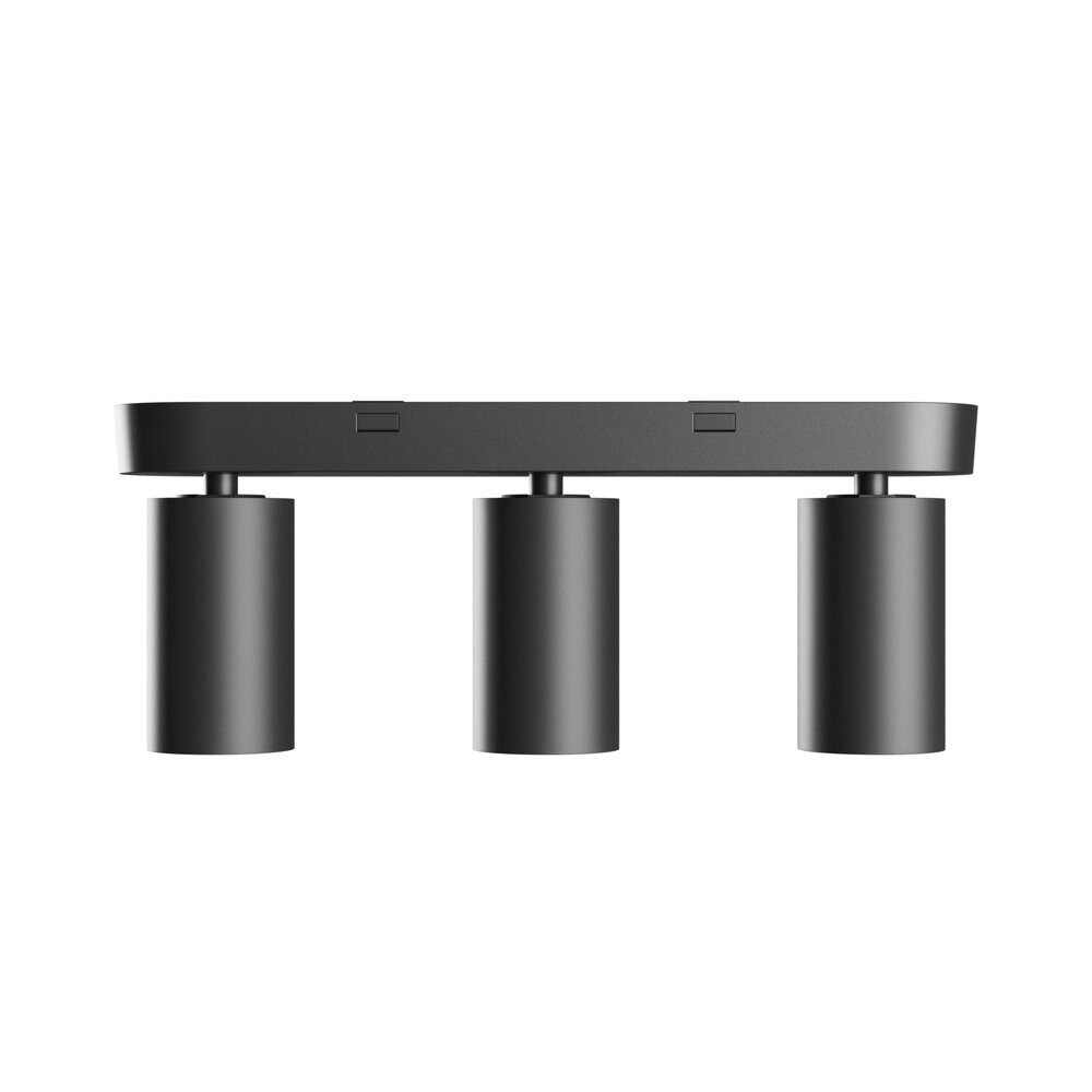 Spectrum voor de installateur Plafondspot Madra Altro Base Aluminum Zwart | Geschikt voor 3x GU10 Spectrum voor de installateur Plafondspot Madra Altro Base Aluminum Zwart | Geschikt voor 3x GU10