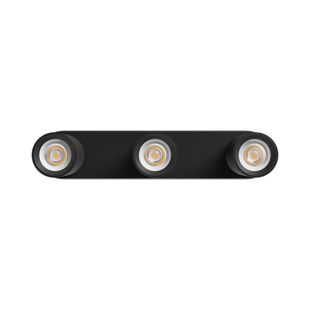 Spectrum voor de installateur MADARA ALTRO BASE 3xGU10 230V IP20 350×70×135mm Zwart