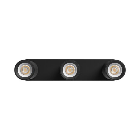 Spectrum voor de installateur Plafondspot Madra Altro Base Aluminum Zwart | Geschikt voor 3x GU10 Spectrum voor de installateur Plafondspot Madra Altro Base Aluminum Zwart | Geschikt voor 3x GU10