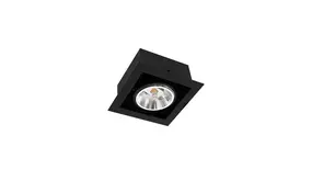 LCB LED AR111 inbouwspot zwart vierkant - Enkelvoudig voor 1 LED AR111 spots LCB LED AR111 inbouwspot zwart vierkant - Enkelvoudig voor 1 LED AR111 spots