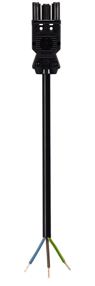 Wieland GST18i3 Aansluitsnoer Female 1,5mm² 1,5 Meter PVC ECA Zwart | 92.232.1503.1