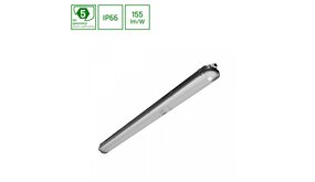 Spectrum voor de installateur LED Montagebalk Waterdicht IP66 - Zwart | 120cm LIMEA PRO - 20-40W - 3000-6000Lm Multi Lumen Switch | IK10 840 4000K - Helder Wit