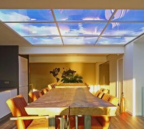 LCB LED Europe  Fotoplafond Wolken LED paneel 120x60cm - ECO - 60W 6600Lm  | UGR22 opaal wit