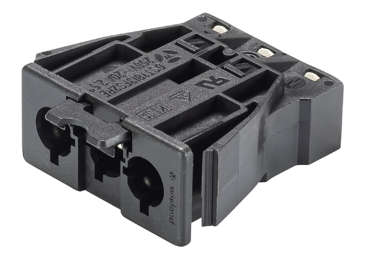 Wieland GST18i3 Chassis Male | Zwart | Veer Vergrendeling | 92.032.7658.1 | Per 100 stuks Wieland GST18i3 Chassis Male | Zwart | Veer Vergrendeling | 92.032.7658.1 | Per 100 stuks